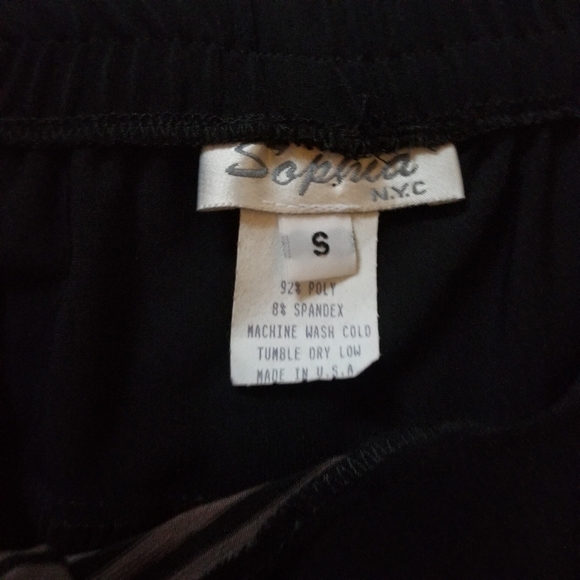 Sophia NYC Black Brown Tie Front Maxi Skirt New S - Picture 5 of 8